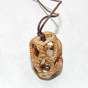 Украшения handmade. Livemaster - original item Pendant-pendant made of wood 