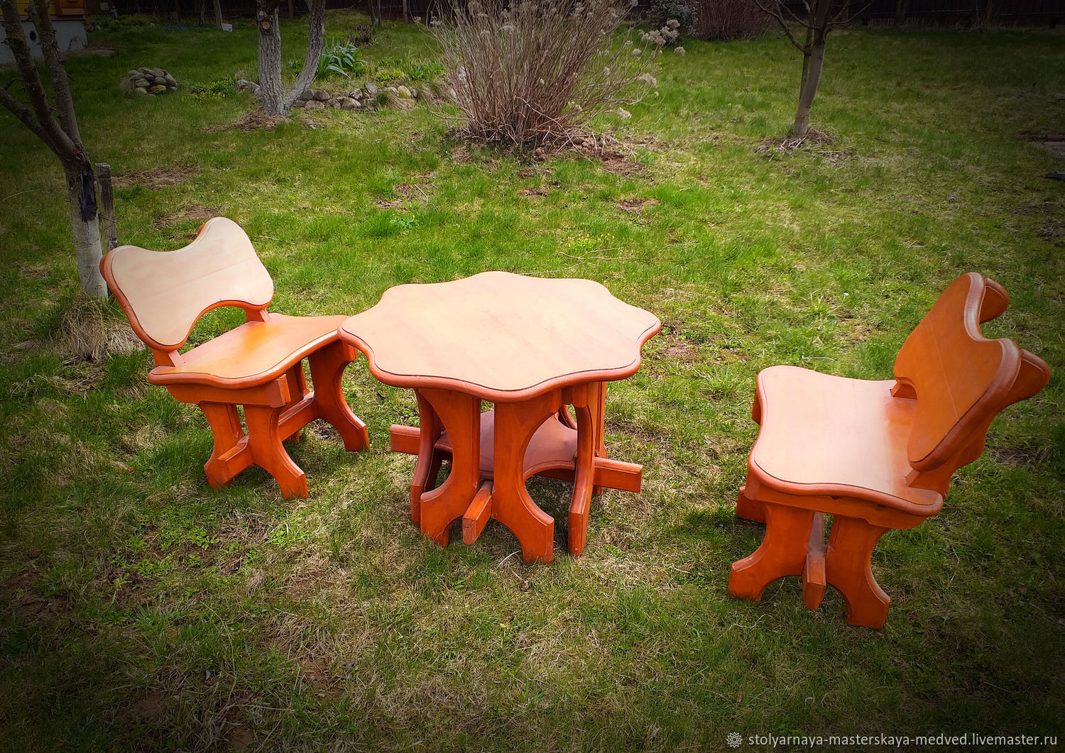 столы и стулья для бани из дерева своими