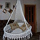 Кресло подвесное плетенное Макраме, Мебель, Ворсма,  Фото №1
