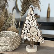 Подарки к праздникам handmade. Livemaster - original item a Christmas tree made from small slices. Handmade.