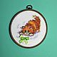 вышивание Азартный Рыжик. Декор. Littledecor-and-giftshops-. Ярмарка Мастеров.  Фото №4