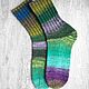 37-38 Носки женские Noro green&purple, вязаные носки ручной работы, Носки, Липецк,  Фото №1