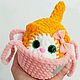 Игрушка вязаная котик кошка. Амигуруми куклы и игрушки. Nadyusha Toys. Ярмарка Мастеров.  Фото №9