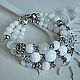 Заказать Белоснежка - трехрядный браслет агат кварц опалит. Roxana Jewelry for you. Ярмарка Мастеров. . Браслет из бусин Фото №3