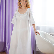 Одежда handmade. Livemaster - original item Chemise: Cambric nightgown, model Katenka, a gift to a friend. Handmade.
