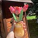 Ваза из селенита «Тюльпаны», Цветы, Брянск,  Фото №1