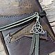 Магический блокнот А6 Трискель ручной работы из кожи зеленый. Блокноты. Iron Arm Leatherworks (Екатерина). Ярмарка Мастеров.  Фото №5