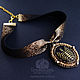 A velvety leather 'Locket necklace'. Pendants. Tatyana's day (tataday). Online shopping on My Livemaster.  Фото №2