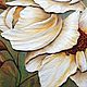Объемная фреска "Белые цветы". Картины. Floritolla. Интернет-магазин Ярмарка Мастеров.  Фото №2