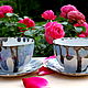 teacups: Ice and hot chocolate. Single Tea Sets. Mila. My Livemaster. Фото №4