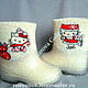 Order children's boots are 'based On 'Helloy, Kitty'. Komarova Galina rusvoilok. Livemaster. . Footwear for childrens Фото №3
