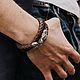 Dragon Bracelet | Nickel Silver | Braided Leather. Braided bracelet. totemicashop. My Livemaster. Фото №6
