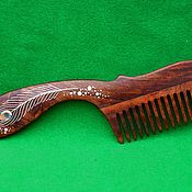 Сувениры и подарки handmade. Livemaster - original item Inlay.Wooden comb - 