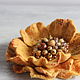 Brooch-pin: Felt brooch-flower ' Sunny day'. Brooches. Katherine Markina (markinaek). My Livemaster. Фото №5