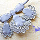 Wedding necklace Surf. Soutache necklace. NECKLACE WITH STONES. Necklace. LADY-LIZA jewelry shop. My Livemaster. Фото №4