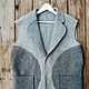 Felt vest made of merino wool. Mens vests. STUDIO-FELT Katerina Alekseeva. Online shopping on My Livemaster.  Фото №2