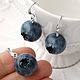 'Blueberry ' pendant and earrings, Jewelry Sets, Troitsk,  Фото №1