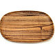 Wooden plate made of acacia 30h20h2. Art. 2108. Plates. SiberianBirchBark (lukoshko70). Online shopping on My Livemaster.  Фото №2