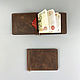 Money clip Banknote holder made of genuine leather, Clamps, Moscow,  Фото №1