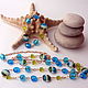 With pendant 'Blue sea' of lampwork and gold plated fittings. Necklace. Butik4you. My Livemaster. Фото №6