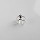 Серебряное разъемное кольцо с гранатом. Кольца. Jam Jewelry. Интернет-магазин Ярмарка Мастеров.  Фото №2