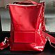 Кожаный рюкзак TOLEDO Красный лак. Классическая сумка. Madameliseeva авторские сумки. Интернет-магазин Ярмарка Мастеров.  Фото №2