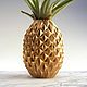 Golden Pineapple Tropical decor Pot planter flower pot. Pots. Super Townsman craft (letsprint). Online shopping on My Livemaster.  Фото №2