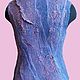 Felted vest with silk Blue mist. Vests. FansFelt. Online shopping on My Livemaster.  Фото №2