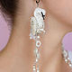 Set: asymmetric earrings and ring ' Swan fidelity'. Jewelry Sets. Coffeelena. Online shopping on My Livemaster.  Фото №2