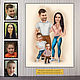 A gift to my husband for a birthday anniversary, anniversary. Family cartoon photos, Caricature, Moscow,  Фото №1
