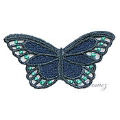 Материалы для творчества handmade. Livemaster - original item Embroidery applique Colored butterfly lace openwork FSL free. Handmade.