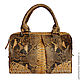 Bag made of Python leather LAUREN. Classic Bag. Exotic Workshop Python Fashion. Online shopping on My Livemaster.  Фото №2