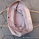 Большая сумка шоппер из кожи питона Nude color. Классическая сумка. Vbags. Ярмарка Мастеров.  Фото №4