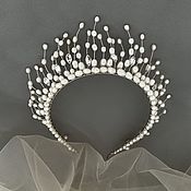 Свадебный салон ручной работы. Ярмарка Мастеров - ручная работа Tiara for bride: Wedding crown for the bride. Handmade.