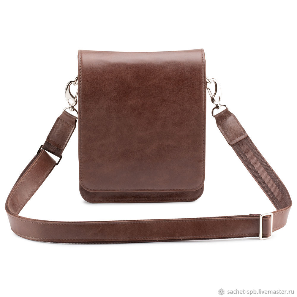 Men's leather bag 'Tallinn' (brown), Tablet bag, St. Petersburg,  Фото №1