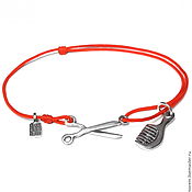 Украшения handmade. Livemaster - original item Bracelet Scissors for stylists, 925 silver. Handmade.