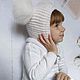 Knitted hat helmet. Baby hat. Oksana Demina. Интернет-магазин Ярмарка Мастеров.  Фото №2