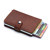 Сумки и аксессуары handmade. Livemaster - original item Credit card holder male and female Orest / Buy leather for cards and business cards. Handmade.