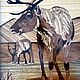 Нарды ручной работы Северные олени. Нарды и шашки. ARTs & CRAFTs. Интернет-магазин Ярмарка Мастеров.  Фото №2