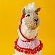 Игрушка белая лама. Мягкие игрушки. Anzhela Melente (HandMadeAngel). Ярмарка Мастеров.  Фото №4