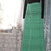 Одежда handmade. Livemaster - original item Skirt Noble turquoise. Hook.. Handmade.