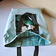 Mint Lotus Beach Bag Summer Shopper Lightweight Shoulder Bag. Beach bag. Mechty o lete. Ярмарка Мастеров.  Фото №4