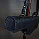 Classic leather trunk for a gun, mod.Black Scotch. Gifts for hunters and fishers. Labour. My Livemaster. Фото №4