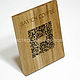 Табличка с QR кодом из дерева. Таблички. Декор-купить рф. Интернет-магазин Ярмарка Мастеров.  Фото №2