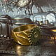 Steampunk 'Gear' rings made of brass and copper. Ring. Neformal-World. My Livemaster. Фото №6