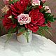 Композиция из пионов и эустом. Композиции. Flowers16kzn-. Интернет-магазин Ярмарка Мастеров.  Фото №2