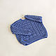 Jerseys: Women's knitted sweater with a cross pattern in blue to order. Sweaters. Kardigan sviter - женский вязаный свитер кардиган оверсайз. Online shopping on My Livemaster.  Фото №2