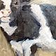 Calf Oil painting 20 x 30 cm beige. Pictures. Viktorianka. My Livemaster. Фото №4