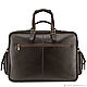 Order Leather business bag 'Richard' (dark brown). Russian leather Guild. Livemaster. . Men\'s bag Фото №3