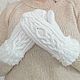 Заказать  Варежки женские вязаные из шерсти с альпакой. Наталья  Malinka_Knitwear/ Вязание. Ярмарка Мастеров. . Варежки Фото №3